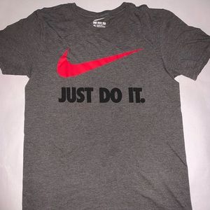 Grey Nike workout shirt
